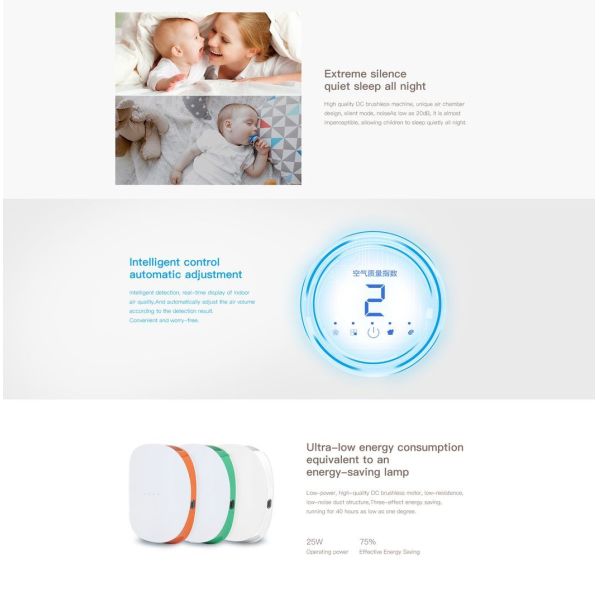 H101 Air Purifier close-up of control panel