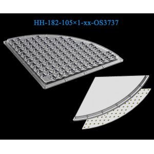 15°/25°/40°/60°/80° Available Low Glare Stadium LED Light Lens 219.48×219.48×14mm 105 In 1 3737&5050LEDs Optimum Transparency