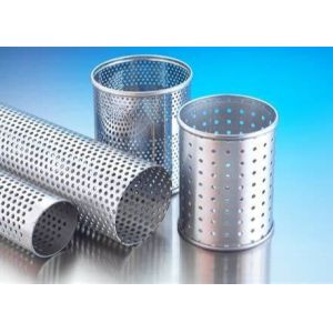 Quality 1-5mm Hole Size Perforated Round Steel Tubing 304 Stainless Flange Corrosion Resistance for sale