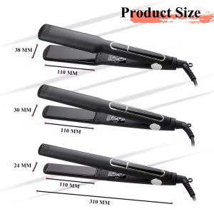 Touch Control MCH Hair Straightener Wide And Narrow Multi Size LCD Display