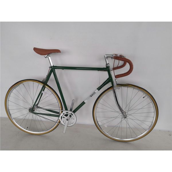 Custom Matt Black Fixie Bike Frame for Adults 700C Single Speed Urban Fitness Cruiser