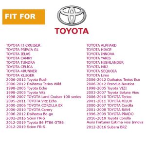 2 Din Car Stereo Multimedia Player System Car Media Player Bluetooth For Toyata