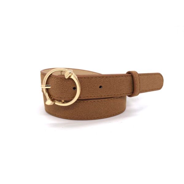 Buy BRACHI Women's Fashion Leather Belts For Jeans Or Dress / Tan Suede Leather Belt at wholesale prices