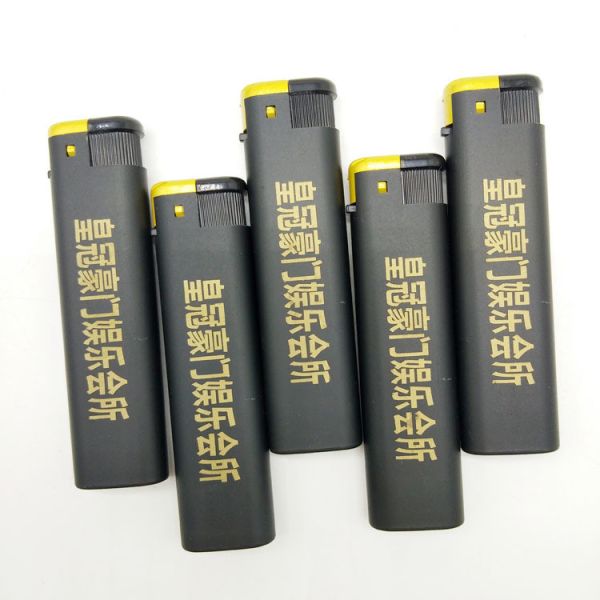 Customization Disposable Butane Gas Plastic Flameless Lighter with Windproof