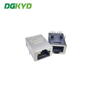Quality 30U Magnetic 2.5G RJ45 Single Port With Shield Tab Up Motherboard RJ45 With Transformer for sale