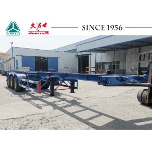 40FT 3 Axle Skeleton Chassis Trailer , Skeletal Container Trailer For Transporta