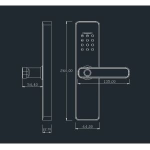 Smart Life Tuya Wifi Lock WiFi TTlock BLE Unlock Steel Door with Password