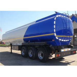 FUWA Axle 42cbm Fuel Tank Trailer With 3 Compartments