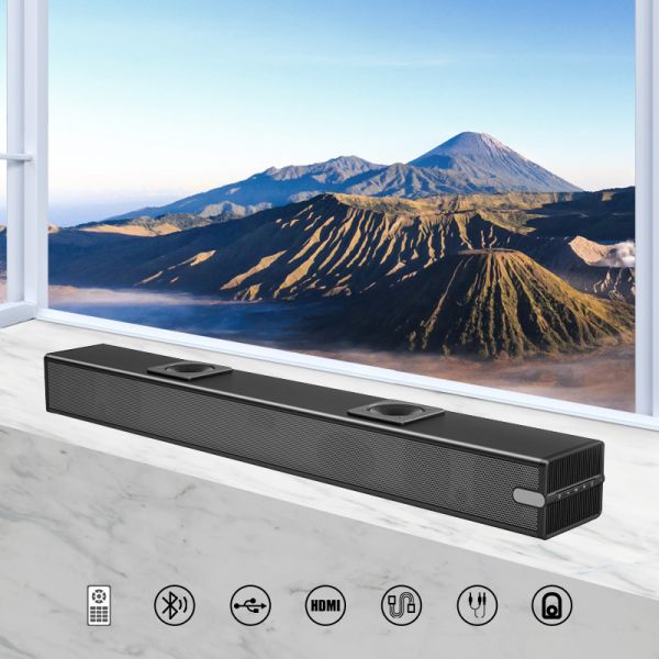 120W TV Wireless Speaker Soundbar , Bluetooth 2.1 Soundbar With Subwoofer