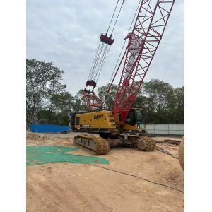 Extremely Efficient SCC600A-6 60 Ton Mobile Hydraulic Crawler Crane Heavy