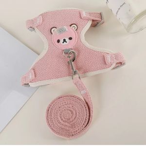 Pet Harness Beathable Adjustable Cutomized for Small Teddy Dogs