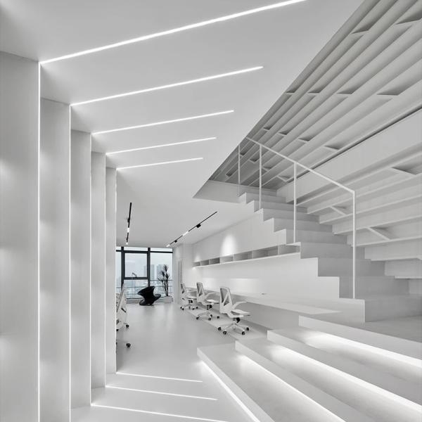 Buy H8mm LED Aluminum Extrusion Profiles with PC diffuser for floor lighting at wholesale prices