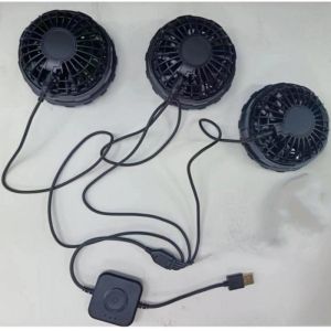 One cable connect 3fans Cooling Fan 5V Air Conditioning Cooler