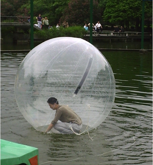 Buy 5ft Transparent Aqua Water Ball Played on Kids Inflatables Pool at wholesale prices