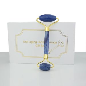 Blue Jade Stone Rollers for Anti Puffiness