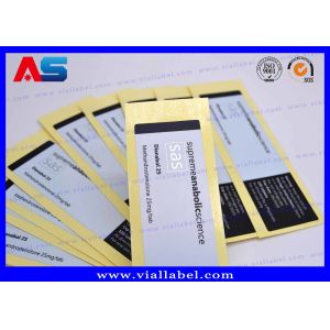 Anti Counterfeit 10ml Peptide Dropper Bottle Labels adhesive sticker labels