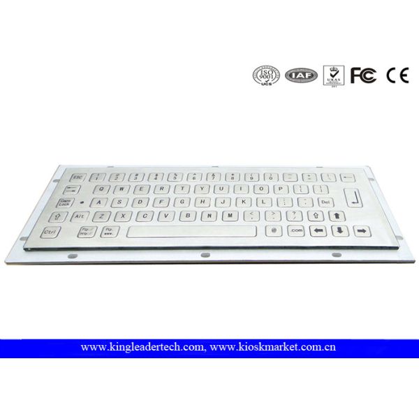 Buy Short Travel Keys Kiosk Stainless Steel Panel Mount Keyboard Rugged IP65 Rated at wholesale prices