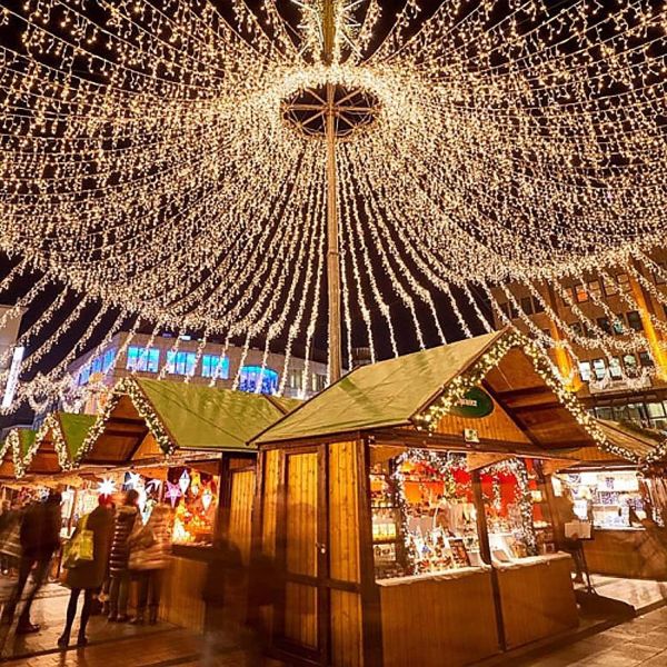 100 LED Purple Solar Christmas String Lights 300MA 5V Christmas Tree