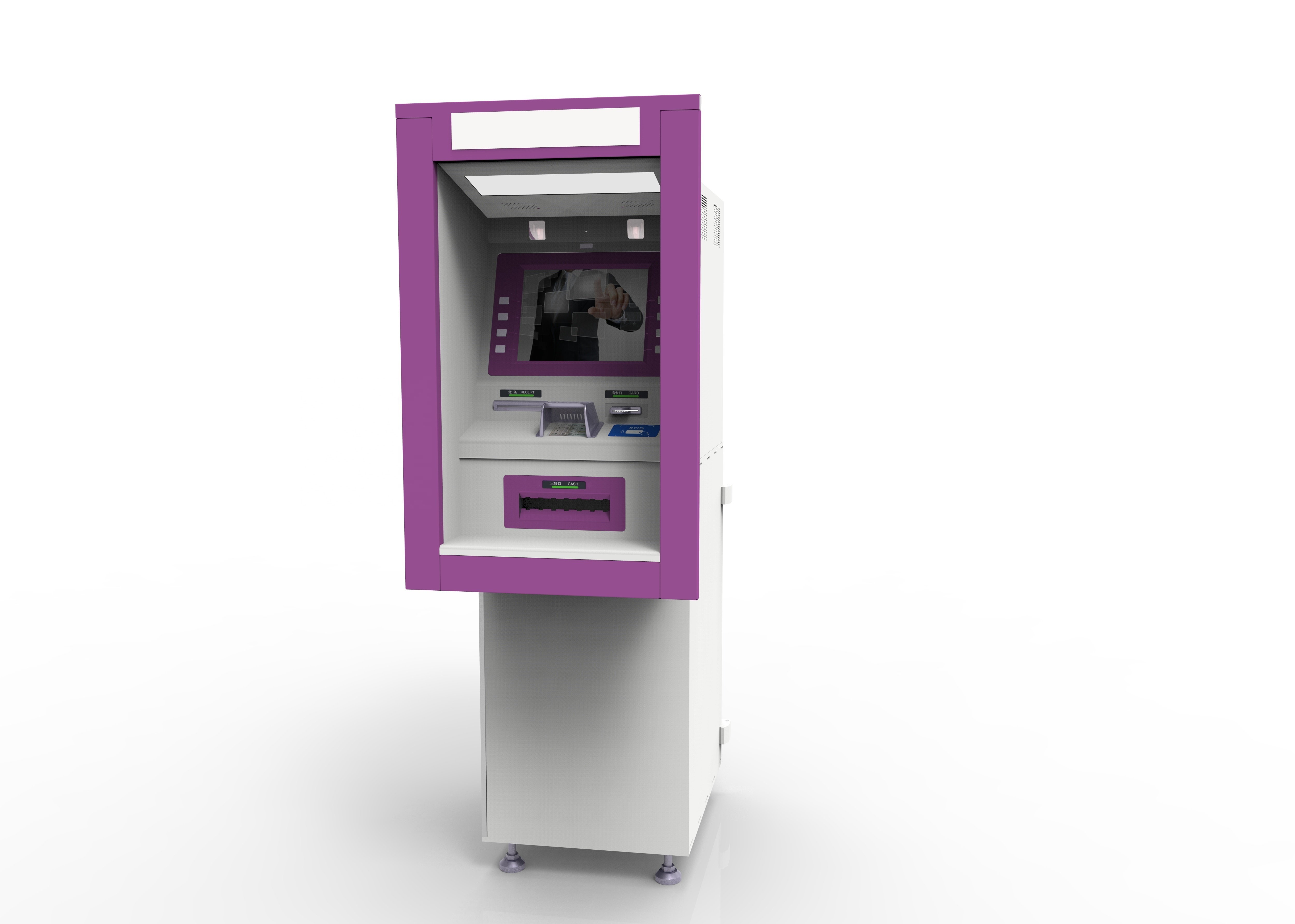 22 Inch Wall Mounted ATM Machine Automatic Cash Didpenser Machine