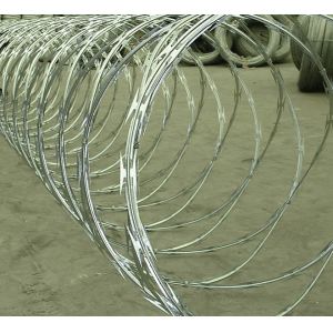 Anti Corrosion Concertina Razor Wire Bto22 Corss Barbed