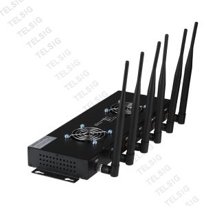 8 Antenna Desktop Gps Signal Blocker , Durable Alluminum Alloy Gsm Gps Jammer