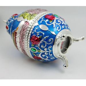 Shinny Gifts Enamel Handmade China Traditional Metal Toothpick Holder