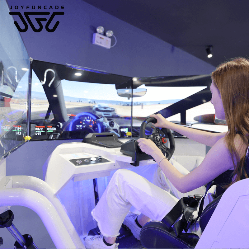 42-Inch Triple Ultra VR Racing Leather Seats 3 Screen Racing Machine For Sale