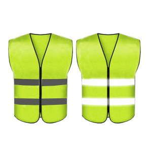 High Visibility Wholesale 100% Polyester Reflective Security Safety Chaleco