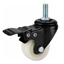 light duty 2" swivel white PP caster , 2.5 inch, 3 inch PP swivel castor, double