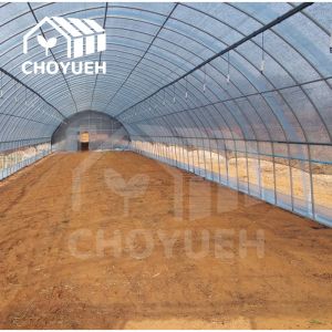 Plastic Film Tunnel Greenhouse Kit Width 6m 8m 9m For Growing Vegetables Flowers