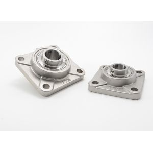 SUCF210 Pillow Block Ball Bearing Units Stainless Steel 4 Hole With Socket Set