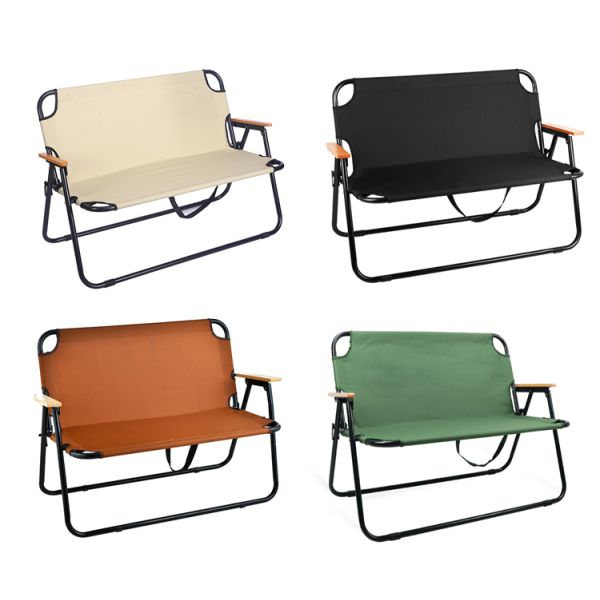 Lightweight 2 Person Portable Collapsible Beach Chair for Camping and Hunting