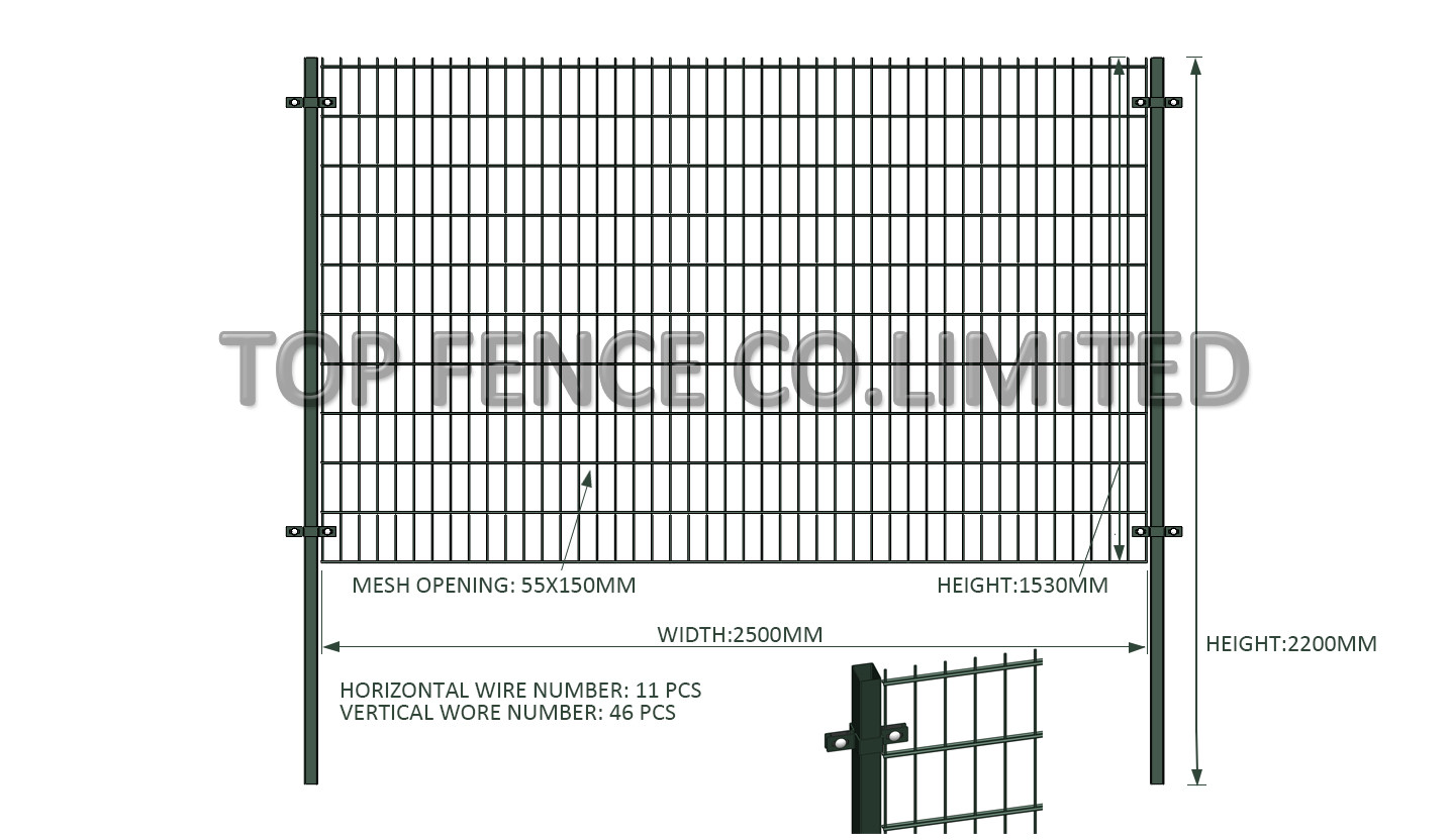 3D wire mesh fence panels
