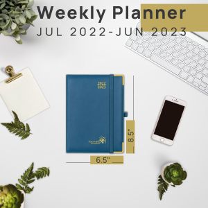 Weekly Planner 22-23 Night Blue ECO PU leather