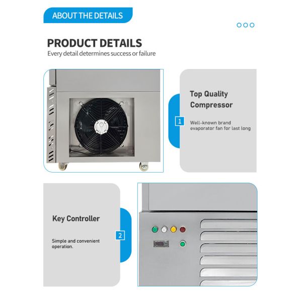 Stainless Steel Portable Cold Plate Freezer Stable Operation Rust Resistance