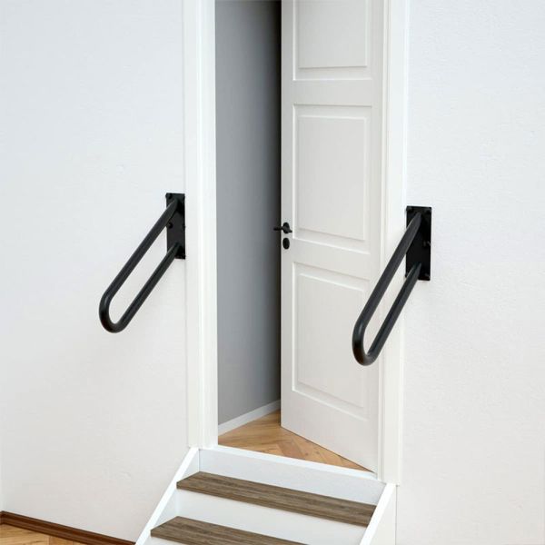 Deck Aluminum Railing Profiles Metal U Shaped Anti Slip Outdoor Door Black Plating