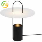 Acrylic round bedroom bedside living room white and black decorative Nordic