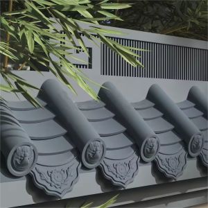 Traditional Temple Roofs Antique Chinese Unglazed Grey Clay Roof Tile