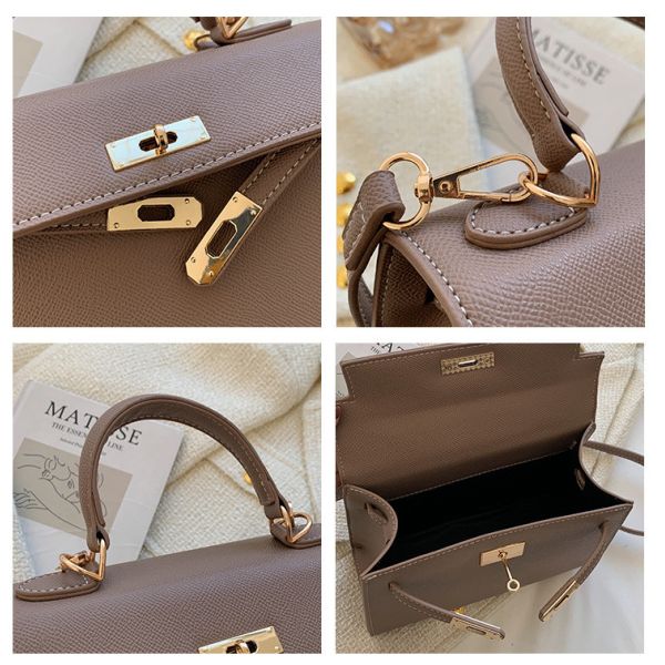 NEW FASHION WINTER TEXTURE WOMEN'S BAG SIMPLE SHOULDER BAG FASHION CROSS-BODY KELLY BAG