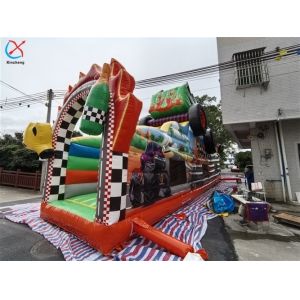 Commercial Giant Inflatable Obstacle Course Car Obstacle Course Bounce House