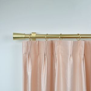 0.6mm Thickness Iron Curtain Rod Modern Finial Style OEM Length