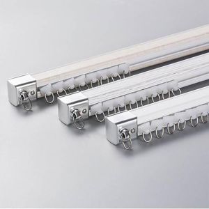 Double Track Curtain Tracks Made of Aluminum Alloy for Easy Installation and