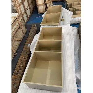 Modern Bathroom Design LED Gold Recessed Shower Niche with SMC Tile and Trim