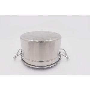 19cm Stainless Steel Cooking Pot With Thickened Bottom