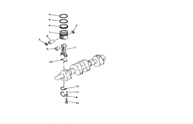 Construction Machines Excavator Parts Piston 65151312112 6515/31/ 2112 6151-31-2112 For 6D125
