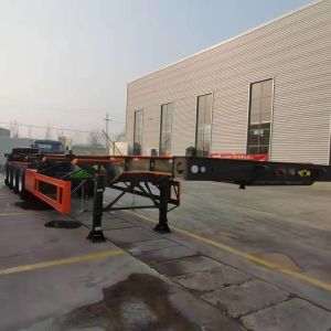 2 3 4 Axles Flatbed Container Chassis Semi Trailer