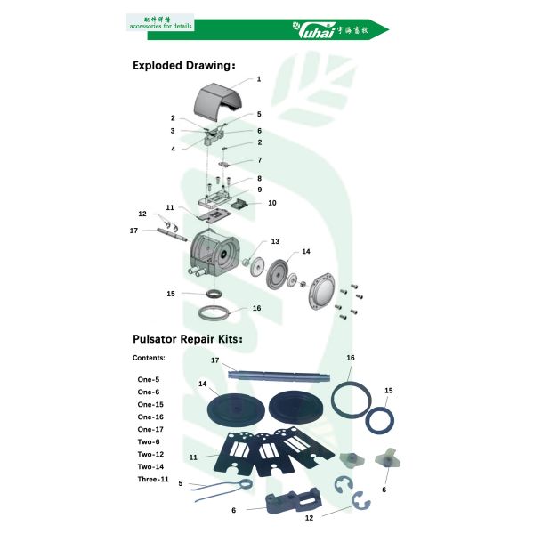 Delaval HP102 Pneumatic Pulsator For Milking Machine Milking Cluster Parts