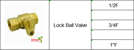 Lockable Brass Female Ball Lock Valve With Key Female And Male