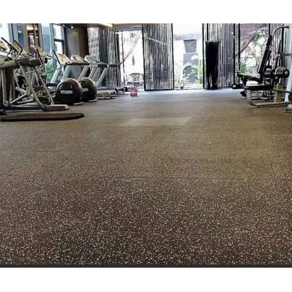 EPDM DOT Recycled Crumb Rubber Barbell / Dumbbell / Kettlebell Mats for Fitness