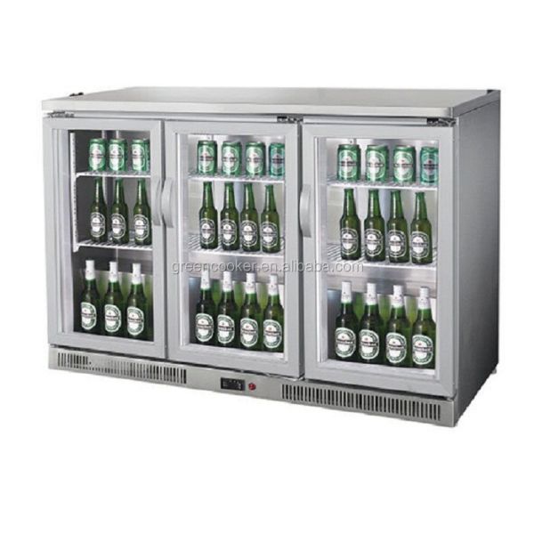 Buy Glass Door Mini Beer Counter Bar Fridge at wholesale prices